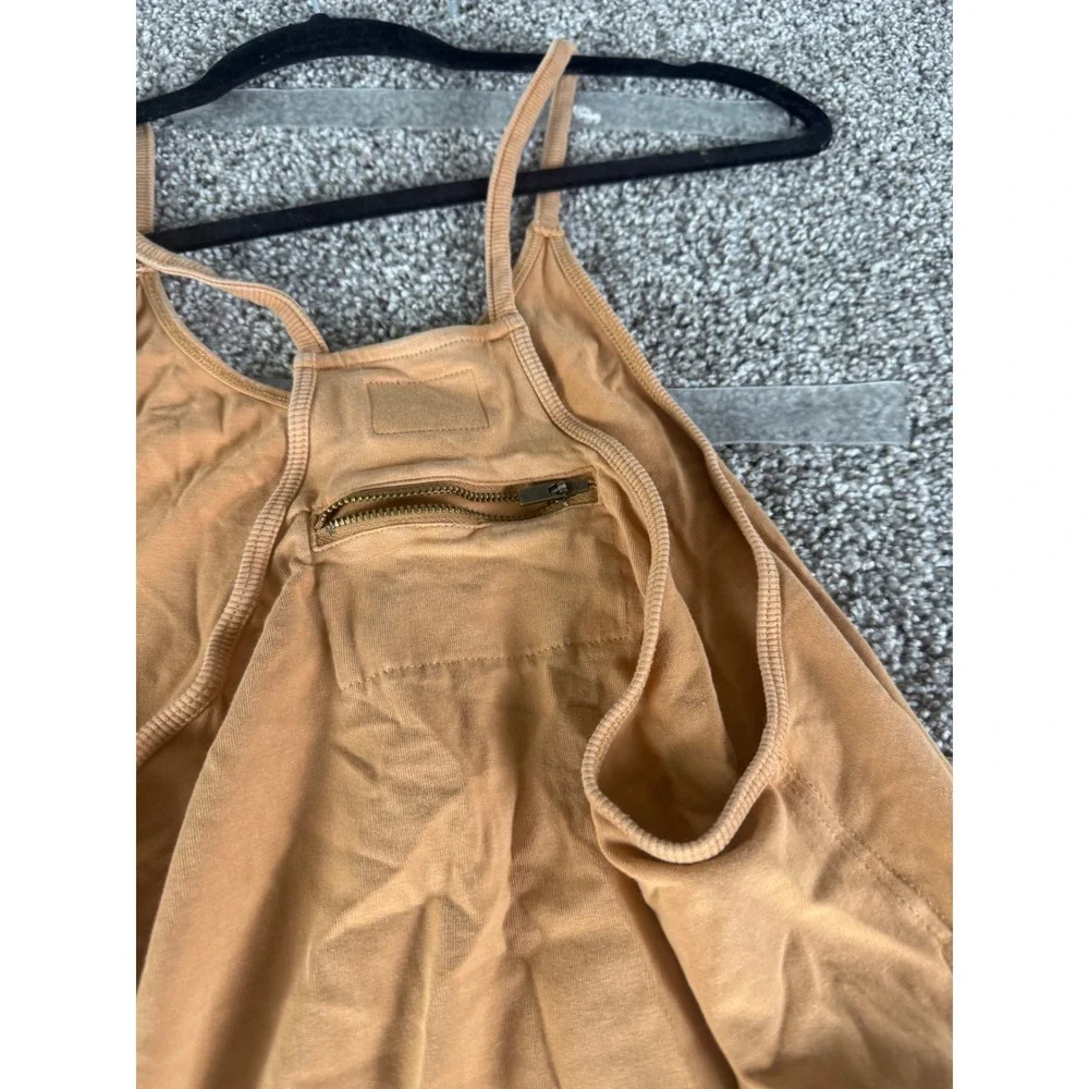 Free People FP Movement Hot Shot Onesie Jumpsuit Ginger Orange XS TP
